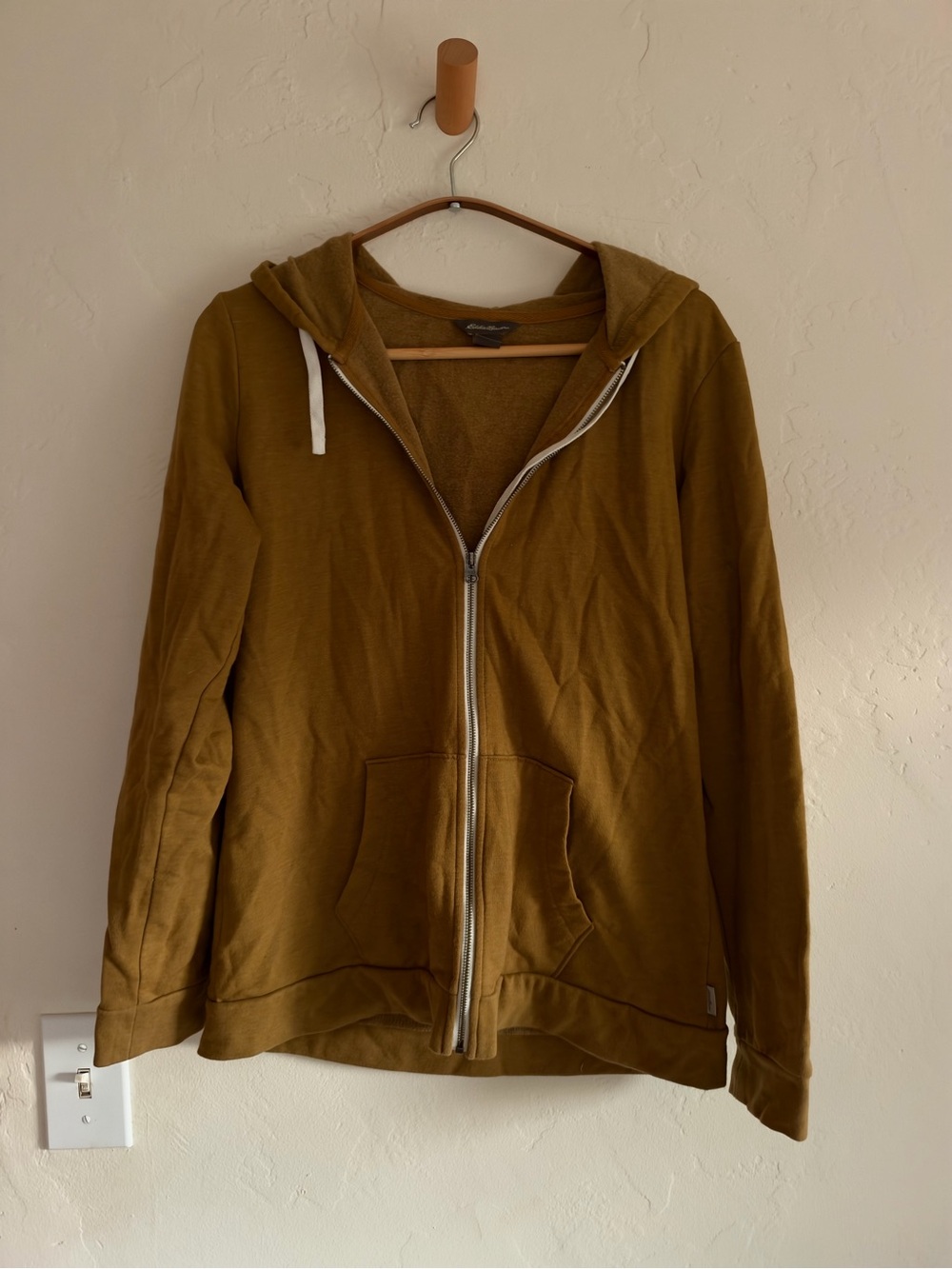 Eddie Bauer Hooded Full-Zip Jacket in Mustard